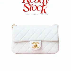Chanel White Lambskin